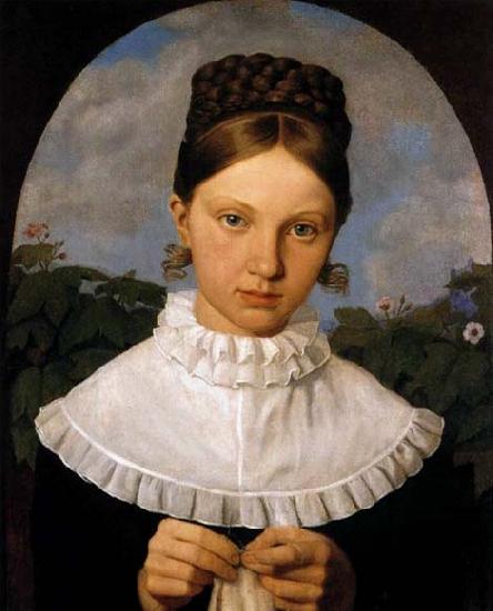 HESS, Heinrich Maria von Portrait of Fanny Gail Germany oil painting art